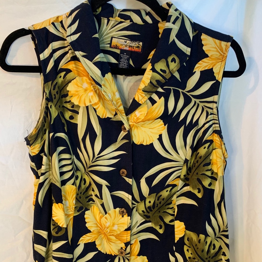 VINTAGE Hawaii Jack’s tropical print tank top